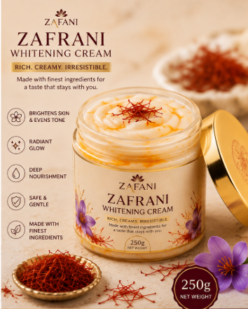 Zafrani Whitening Cream, 250g, Buy 1 Get 1 Free